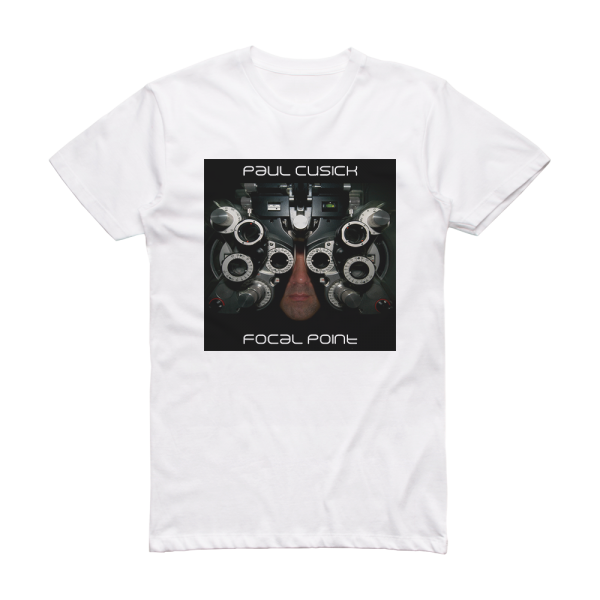 Paul Cusick Focal Point Album Cover T-Shirt White