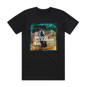 Amadou and Mariam Folila Album Cover T-Shirt Black
