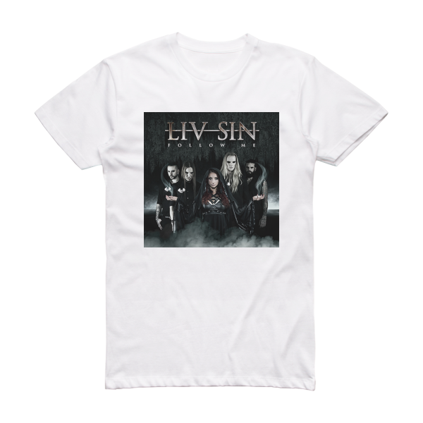 Liv Sin Follow Me Album Cover T-Shirt White