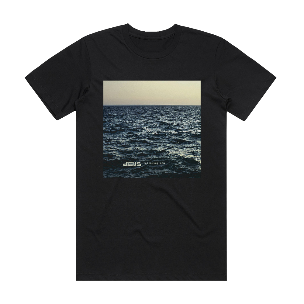 dEUS Following Sea Album Cover T-Shirt Black – ALBUM COVER T-SHIRTS