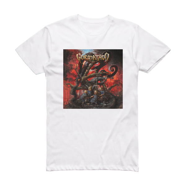 Gormathon Following The Beast Album Cover T-Shirt White