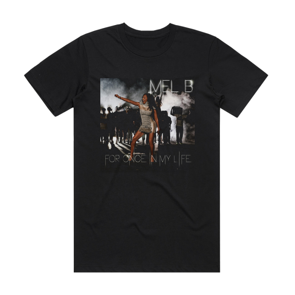 Melanie Brown For Once In My Life Album Cover T-Shirt Black