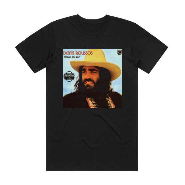 Demis Roussos Forever And Ever Album Cover T-Shirt Black