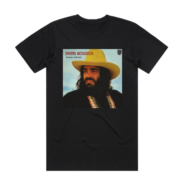 Demis Roussos Forever And Ever The Definitive Collection Album Cover T-Shirt Black