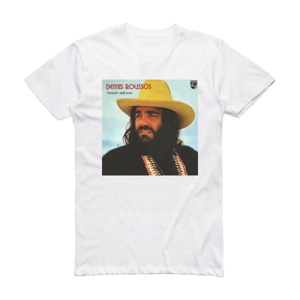 Demis Roussos Forever And Ever The Definitive Collection Album Cover T-Shirt White