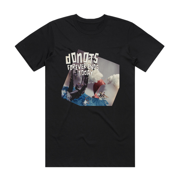 Donots Forever Ends Today Album Cover T-Shirt Black