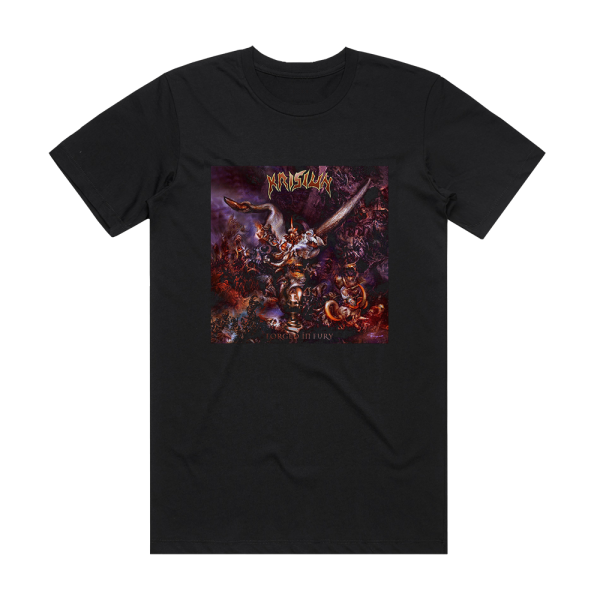 Krisiun Forged In Fury Album Cover T-Shirt Black