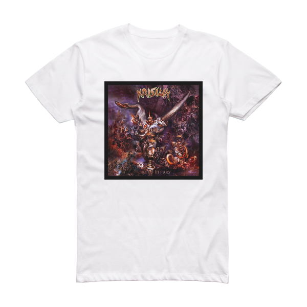 Krisiun Forged In Fury Album Cover T-Shirt White