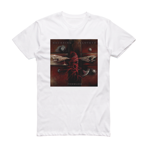 Mourning Beloveth Formless Album Cover T-Shirt White