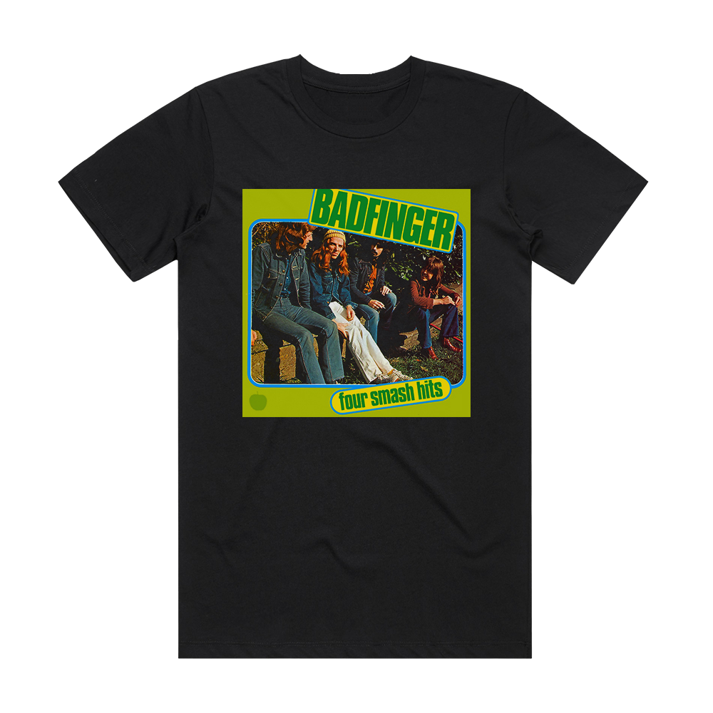 Badfinger Four Smash Hits Album Cover T-Shirt Black – ALBUM COVER T-SHIRTS