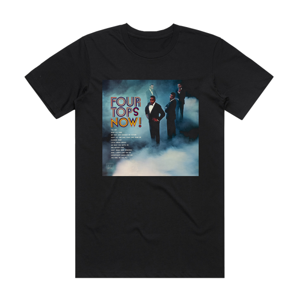 Four Tops Four Tops Now Album Cover T-Shirt Black