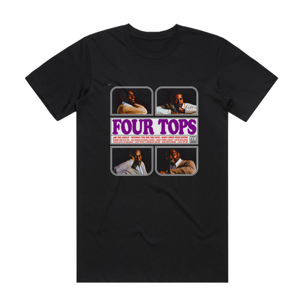 Four Tops Four Tops Second Album Album Cover T-Shirt Black