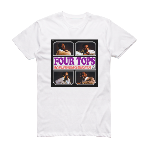 Four Tops Four Tops Second Album Album Cover T-Shirt White