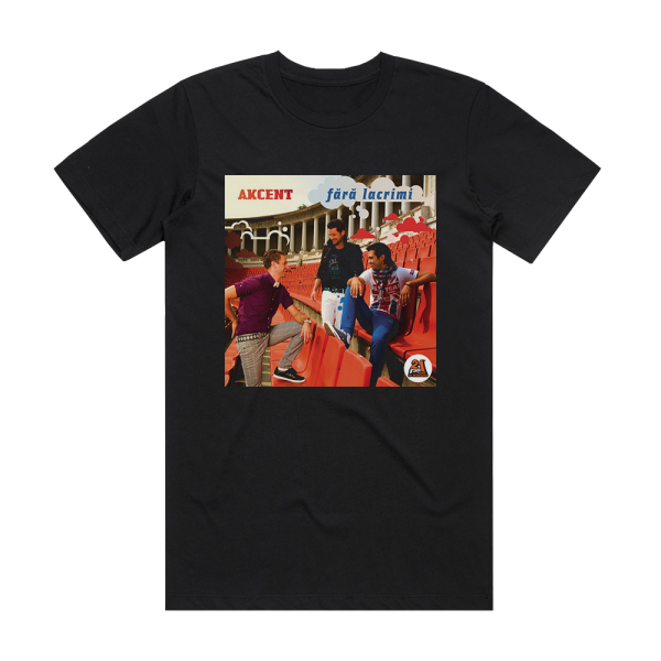 Akcent Fr Lacrimi Album Cover T-Shirt Black