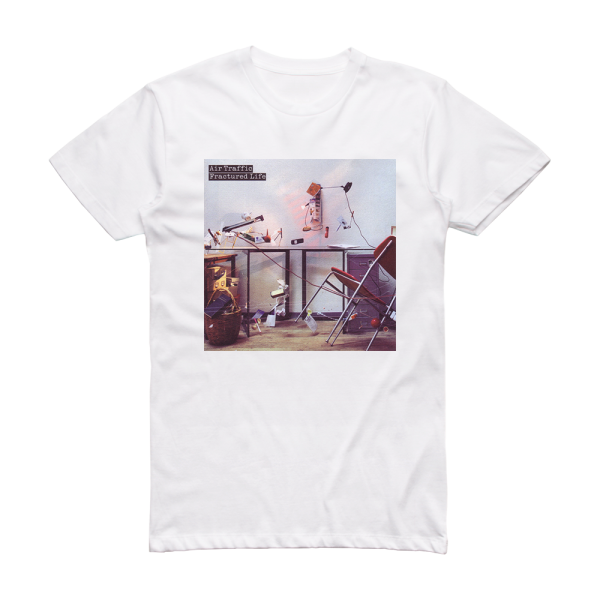 Air Traffic Fractured Life Album Cover T-Shirt White
