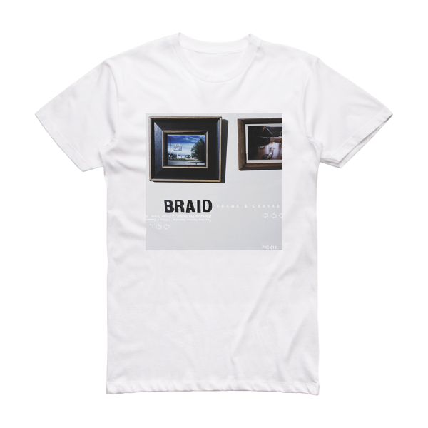 Braid Frame Canvas Album Cover T-Shirt White