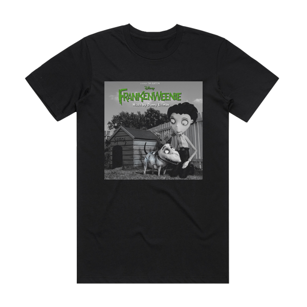 Danny Elfman Frankenweenie Album Cover T-Shirt Black