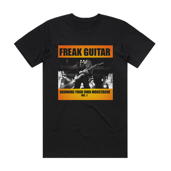 Mattias IA Eklundh Freak Guitar Growing Your Own Moustache Volume 1 Album Cover T-Shirt Black