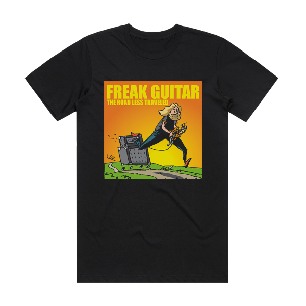 Mattias IA Eklundh Freak Guitar The Road Less Traveled Album Cover T-Shirt Black