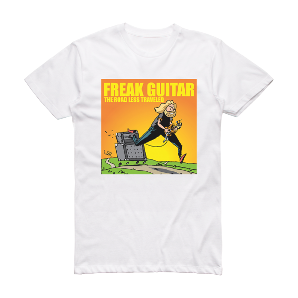 Mattias IA Eklundh Freak Guitar The Road Less Traveled Album Cover T-Shirt White