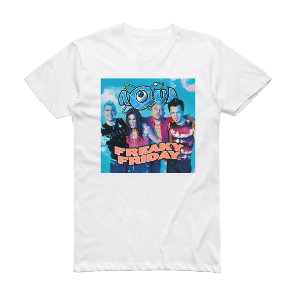 Aqua Freaky Friday Album Cover T-Shirt White