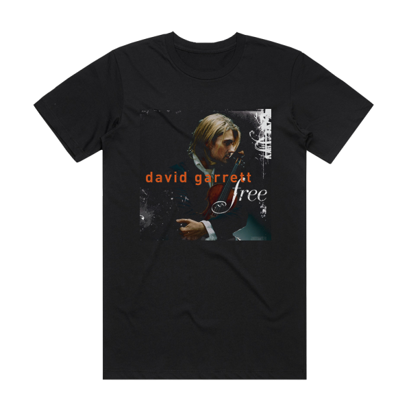 David Garrett Free Album Cover T-Shirt Black