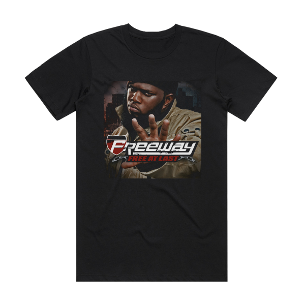 Freeway Free At Last Album Cover T-Shirt Black