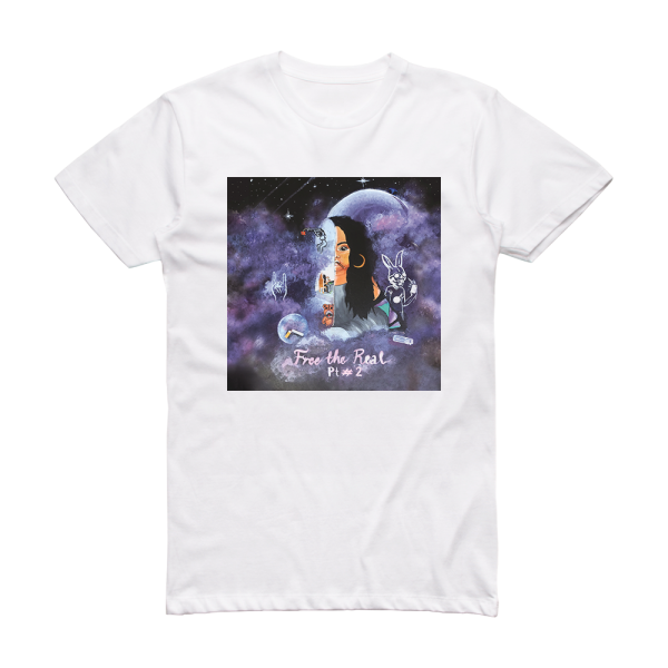 Bibi Bourelly Free The Real Pt 2 Album Cover T-Shirt White