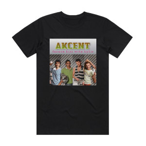 Akcent French Kiss With Kylie Album Cover T-Shirt Black