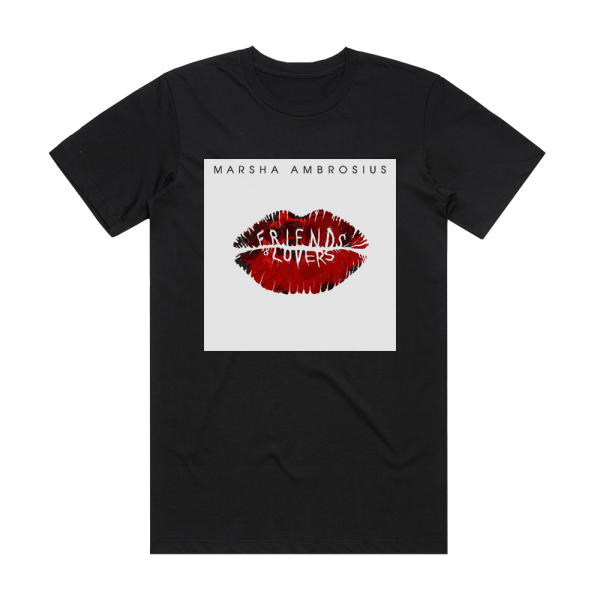 Marsha Ambrosius Friends Lovers Album Cover T-Shirt Black