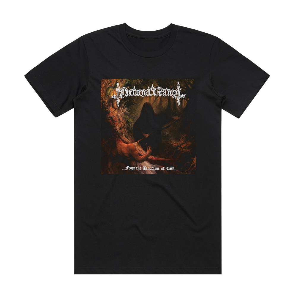 Nocturnal Graves From The Bloodline Of Cain Album Cover T-Shirt Black ...