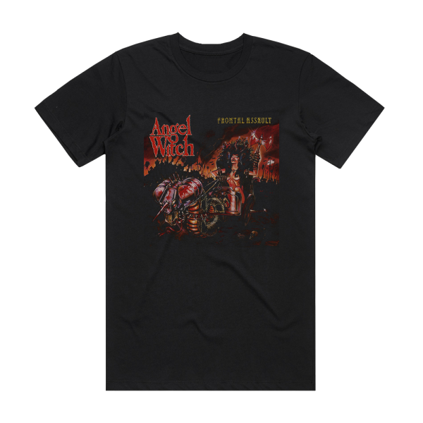 Angel Witch Frontal Assault Album Cover T-Shirt Black