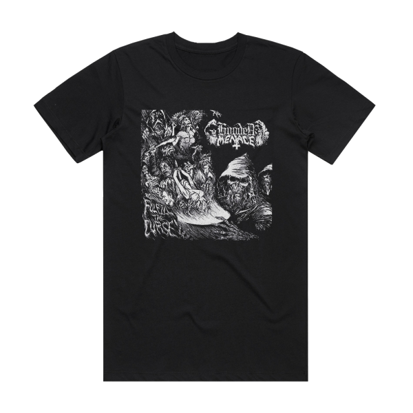 Hooded Menace Fulfill The Curse Album Cover T-Shirt Black