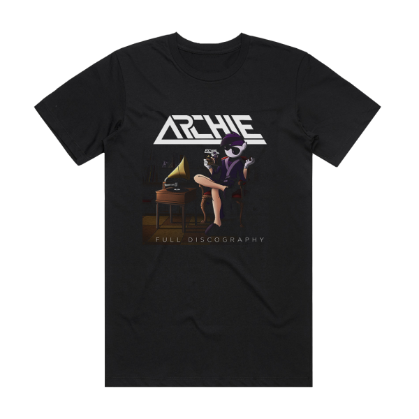 Archie Full Discography Album Cover T-Shirt Black