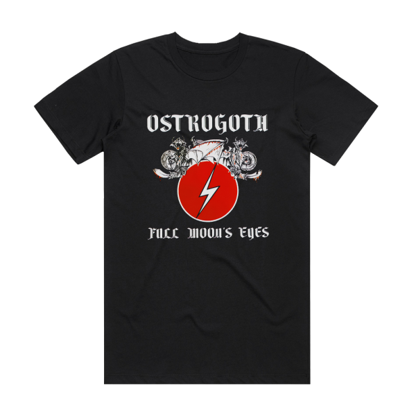 Ostrogoth Full Moons Eyes Album Cover T-Shirt Black