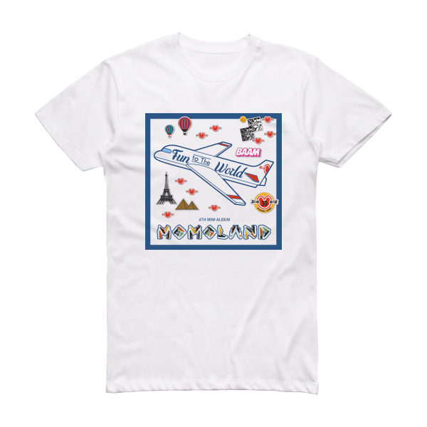 MOMOLAND Fun To The World Album Cover T-Shirt White