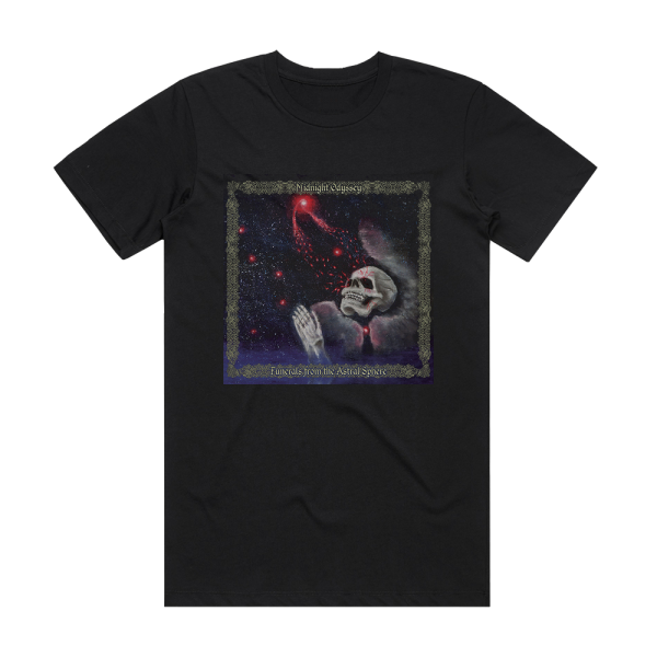 Midnight Odyssey Funerals From The Astral Sphere Album Cover T-Shirt Black