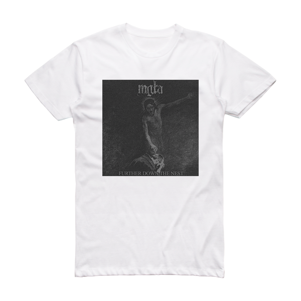 Mgla Further Down The Nest Album Cover T-Shirt White