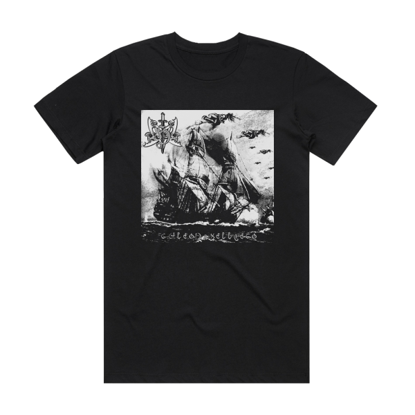 Hellveto Galeon And Hellveto Album Cover T-Shirt Black