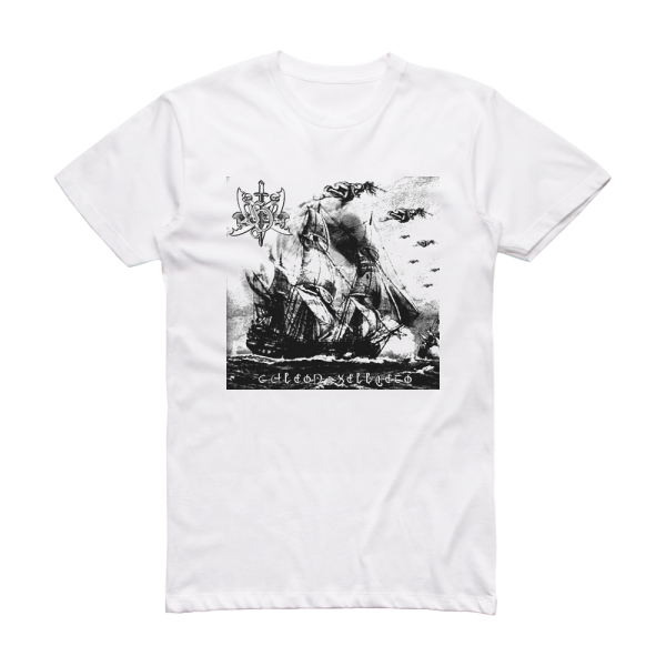 Hellveto Galeon And Hellveto Album Cover T-Shirt White