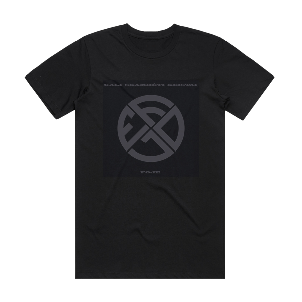 Foje Gali Skambti Keistai Album Cover T-Shirt Black