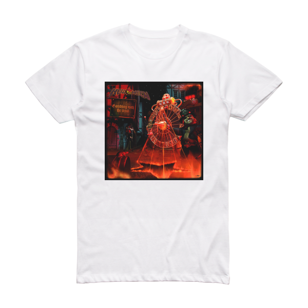 Helloween Gambling With The Devil Album Cover T-Shirt White