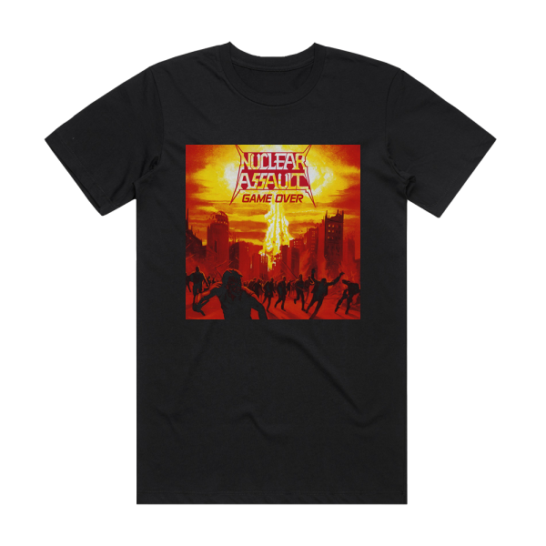 Nuclear Assault Game Over Album Cover T-Shirt Black