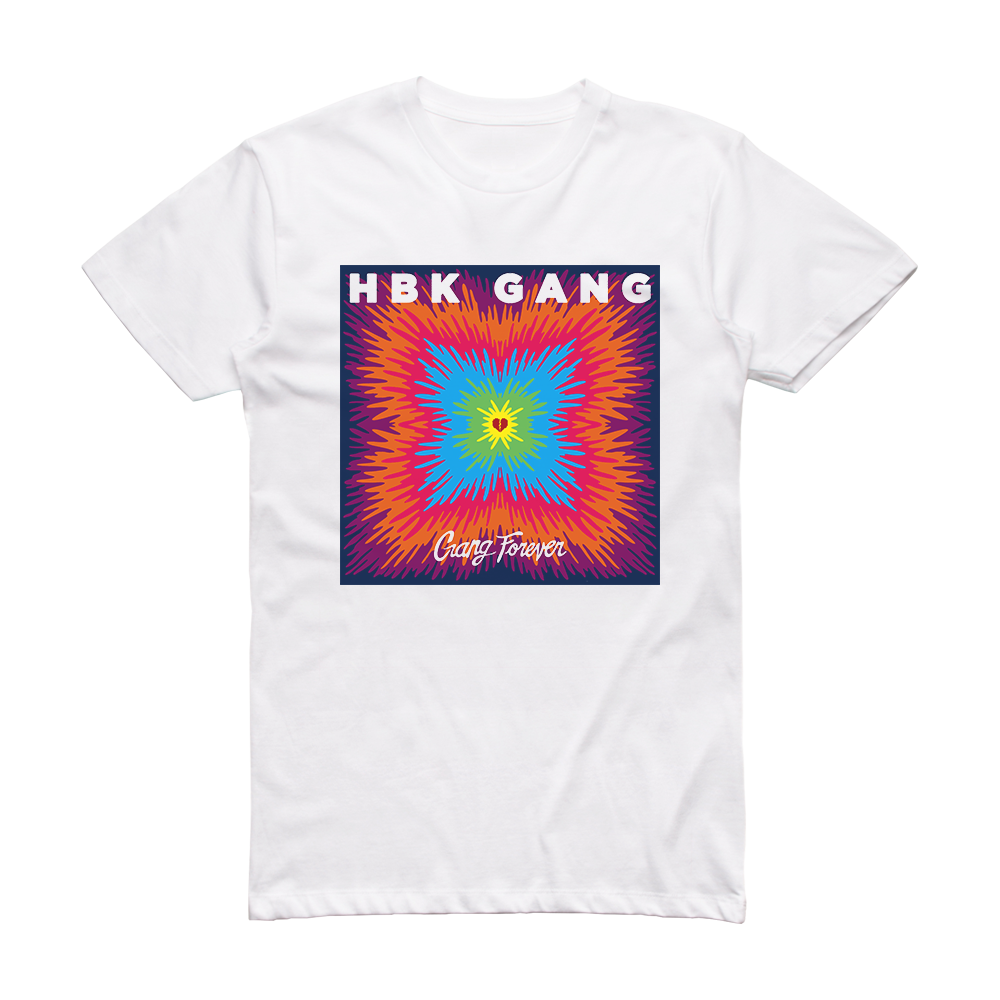 HBK Gang Gang Forever Album Cover T-Shirt White – ALBUM COVER T-SHIRTS