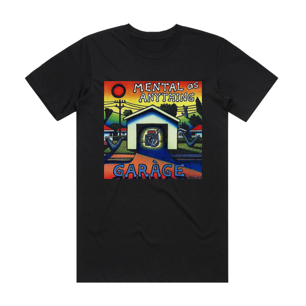 Mental as Anything Garage Album Cover T-Shirt Black