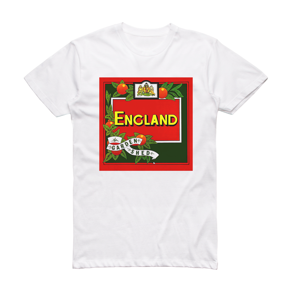England Garden Shed Album Cover T-Shirt White – ALBUM COVER T-SHIRTS