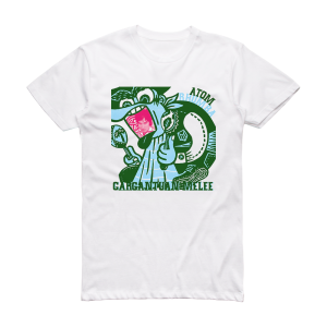 Atom Rhumba Gargantuan Melee Album Cover T-Shirt White