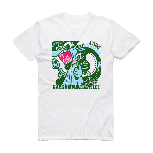Atom Rhumba Gargantuan Melee Album Cover T-Shirt White