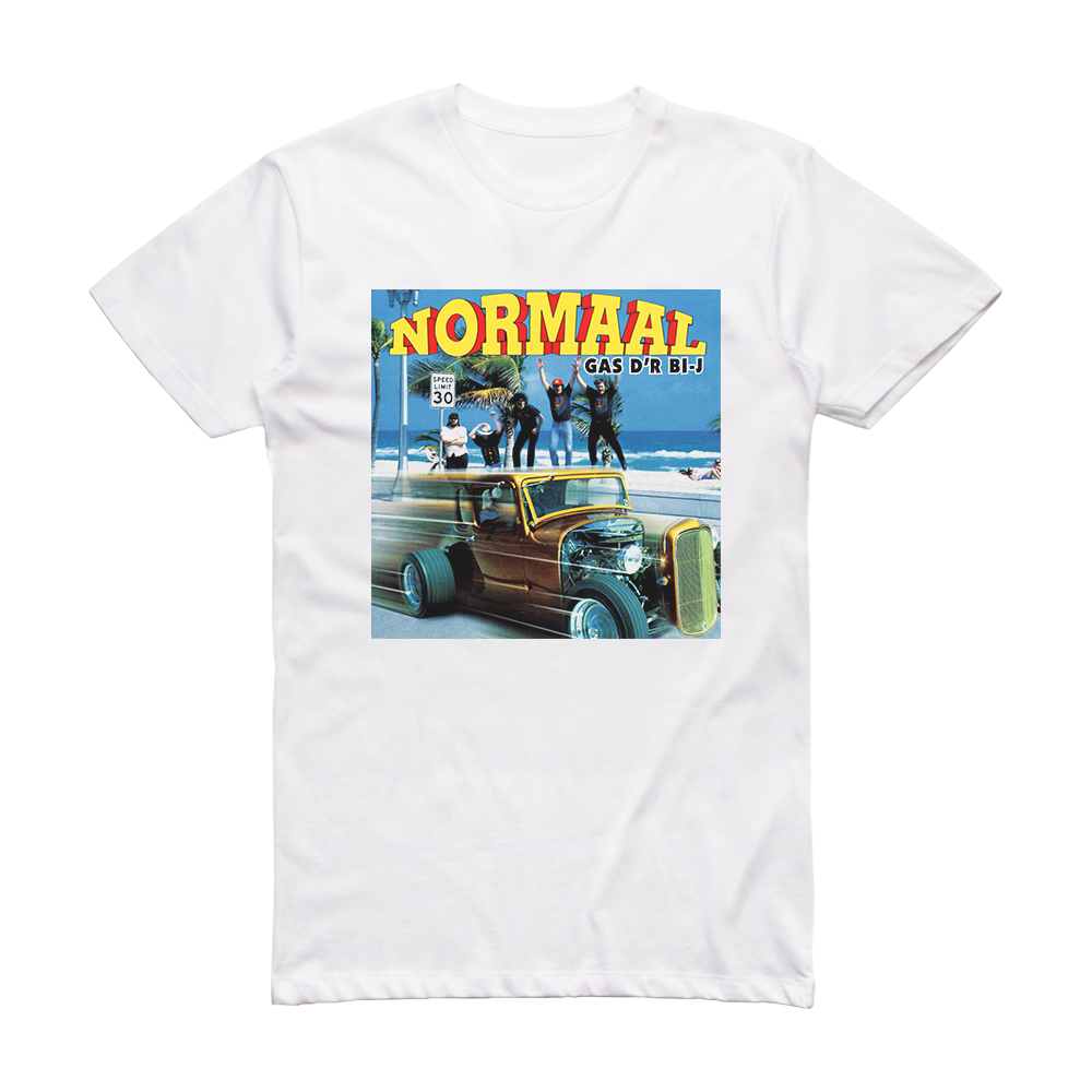 Normaal Gas Dr Bi J Album Cover T-Shirt White – ALBUM COVER T-SHIRTS