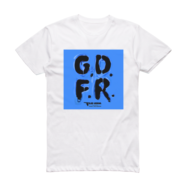 Flo Rida Gdfr Album Cover T-Shirt White